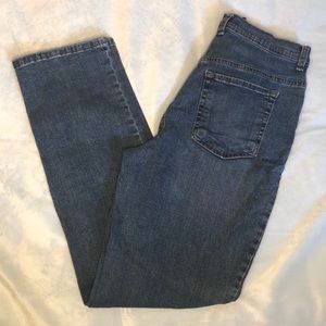 Straight leg “mom” jean